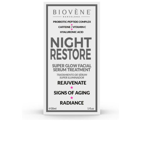 Biovene Night Restore Super Glow Facial Serum Treatment 30ml