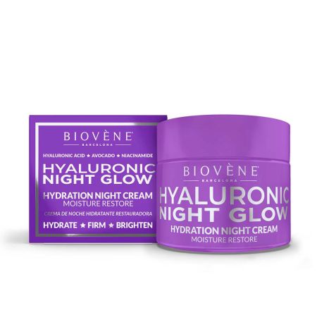 Biovene Hyaluronic Night Glow Moisture Restore Hydration Night Cream 50ml