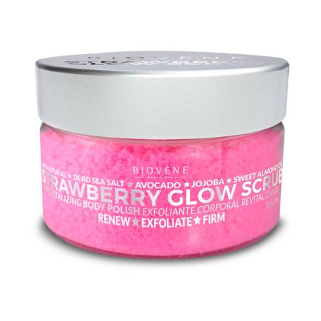 Biovene Strawberry Glow Scrub Revitalizing Body Polish 200g