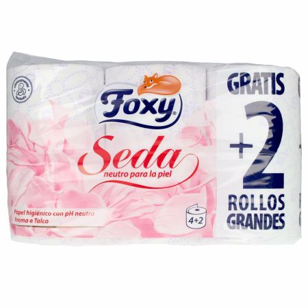 Foxy Soie Papier Toilette 3 Couches 4 + 2 Rouleaux
