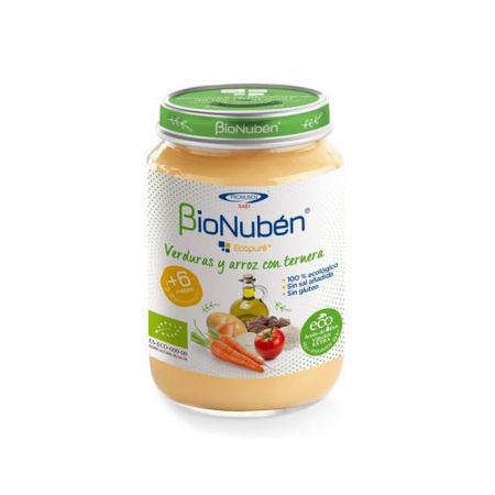 Bionubén Ecopure  Légumes Riz Veau 250g