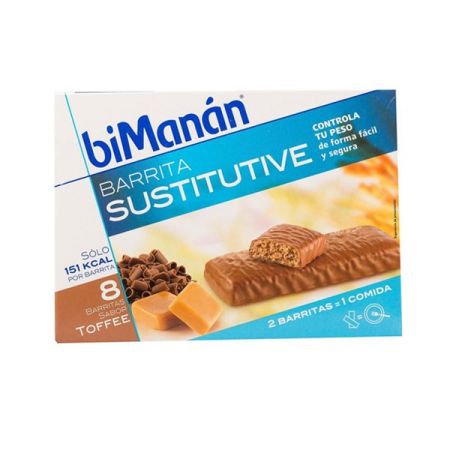 Bimanán Bimanan Sustitutive Barres Toffee 8 Unités