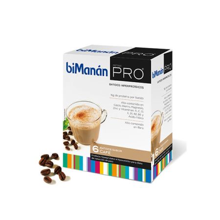 Bimanan Pro Milk-Shake Au Café 6 Sachets