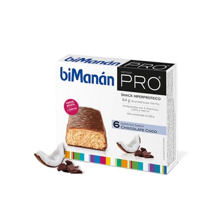 Bimanán Bimanan Pro Barre De Chocolat À La Noix De Coco 6 Pcs
