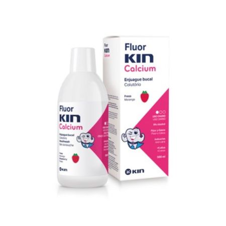 Kin Fluorkin Bain De Bouche Calcium Saveur Fraise 500ml