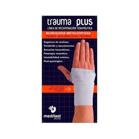 Medilast Orthèse De Poignet Métacarpien Trauma Plus Blanc