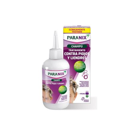 Perrigo Paranix Shampooing Traitement Contre Les Poux et Les Lentes 200ml Peigne