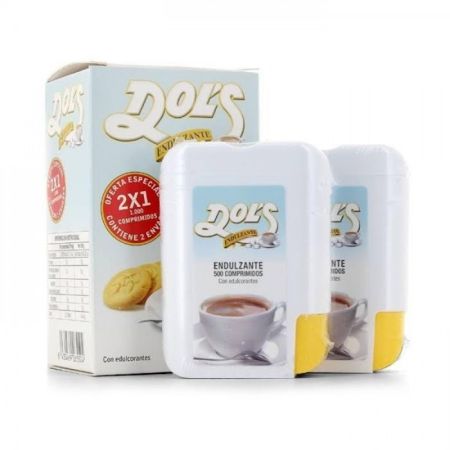 Dols Sweetener Duplo 500 + 500 comprimés