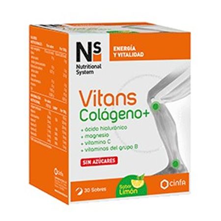 Ns Vitans Collagène Saveur Citron 30 Sachets