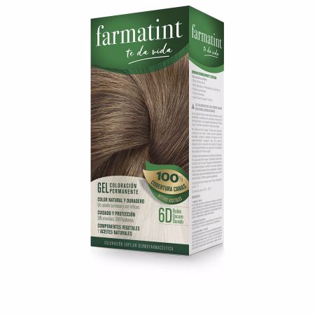 Farmatint Gel Coloration Permanent 6D Blond Doré Foncé 150ml