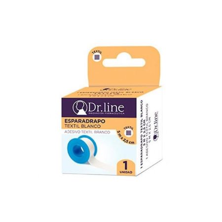 Dr. Line Bande Textile Blanche 5x2,5cm X12