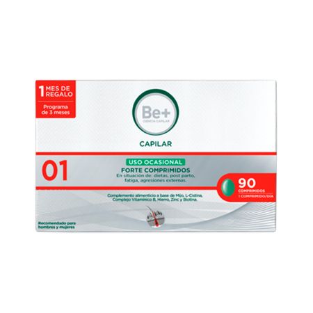 Be+ Capillaire Usage Occasionnel Forte 90 comprimés 