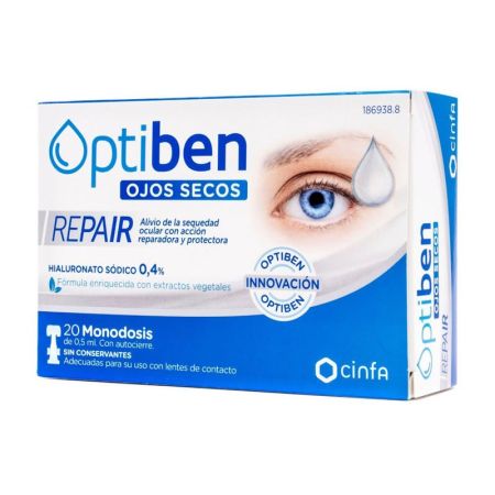 Optiben Réparation Yeux Secs 20 Unidoses