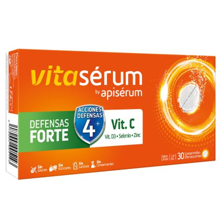  Vitaserum By Apiserum Defensas Forte Vit C 30 Comprimés
