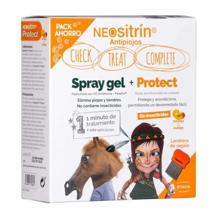 Neositrin Pack Spray Gel Traitement 60 ml + Protect Après-Shampooing 100 ml