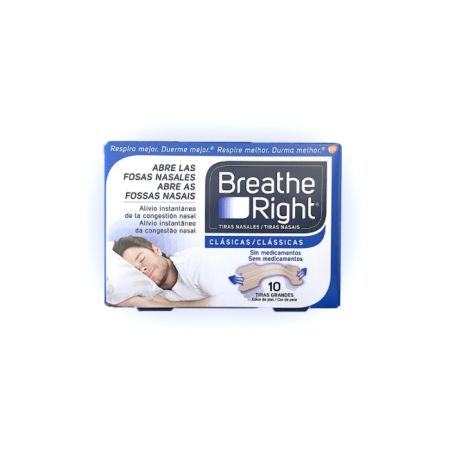 Breathe Right Bandes Nasales Grande Taille 10 Unités