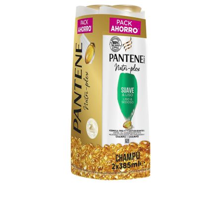 Pantene Suave y Liso Champú Lote 2 X 385ml