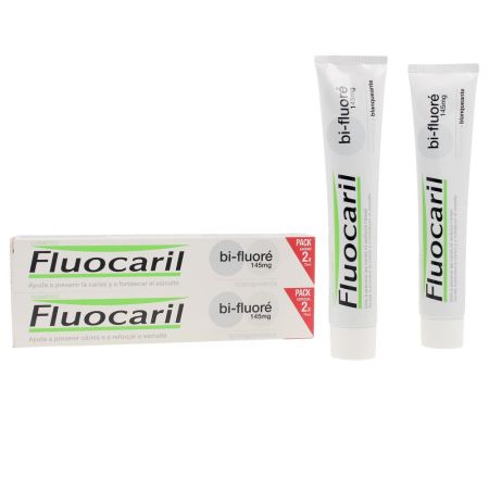Fluocaril Dentifrice Blancheur Bi-Fluoré Lot de 2 x 75 ml