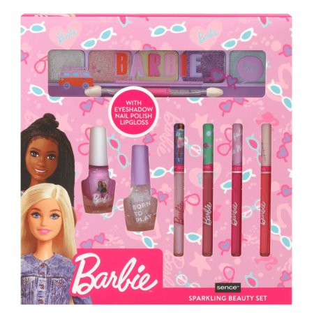 Sence Beauty Est Barbie Cosmetico 7 Pzas4 Gloss 1sombra 2 Laca U?as