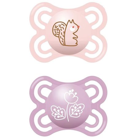 Mam Perfect Pacifier Reduces Risk of Misaligned Teeth Silicone 2–6 Months 2 Units
