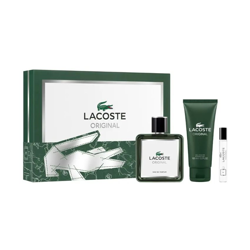 Lacoste Original Eau De Parfum Spray 100Ml Coffret 3 Produits