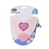 Chicco Gummy Bib Anneau De Dentition Avec Bavette 2 In 1 Rose 2M+