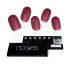 Gel Ongles Rubis Bordeaux Premium #Glam Paillettes - 20 U